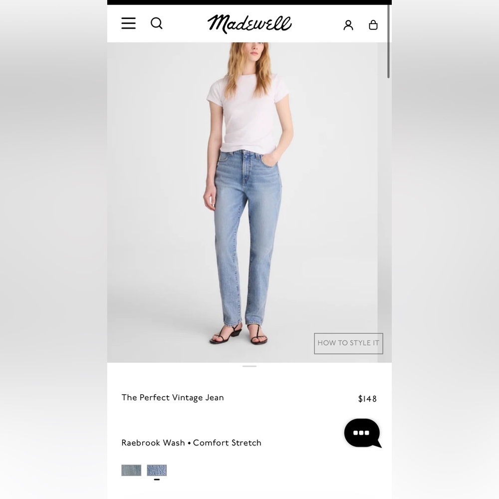 Madewell Perfect Vintage Jeans